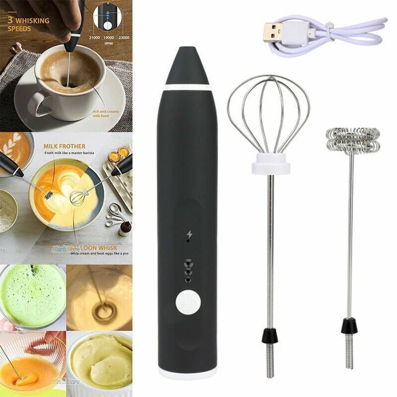 2-in-1 Rechargeable Coffee Beater & Electric Milk Frother - ZEVAN