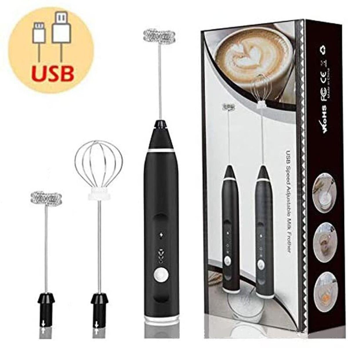 2-in-1 Rechargeable Coffee Beater & Electric Milk Frother - ZEVAN
