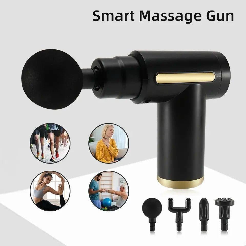 4-in-1 Massage Gun | Deep Tissue Percussion Massager with 4 Attachments - ZEVAN