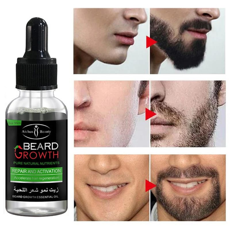 Aichun Beauty Organic Men Beard Growth Oil - ZEVAN