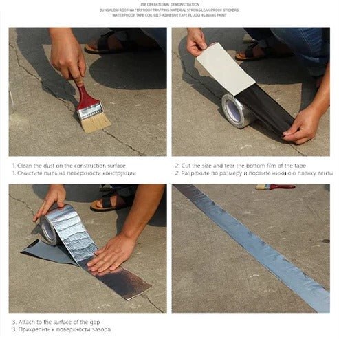 Aluminum Foil Butyl Waterproof Adhesive Tape - ZEVAN
