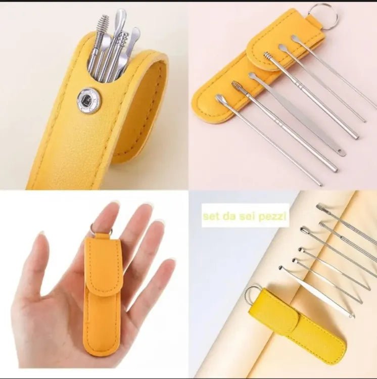 Ear Wax Cleaning Kit, 6 Pcs Wax Removal Kit, Ear Cleaning Tool Set - ZEVAN