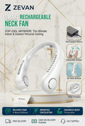 Rechargeable Neck Fan for Indoor & Outdoor Use 1200 mAh - ZEVAN