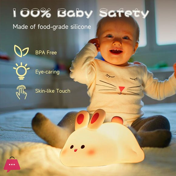 Silicon Rabbit Lamp - Cute Lamps - Rechargeable - ZEVAN